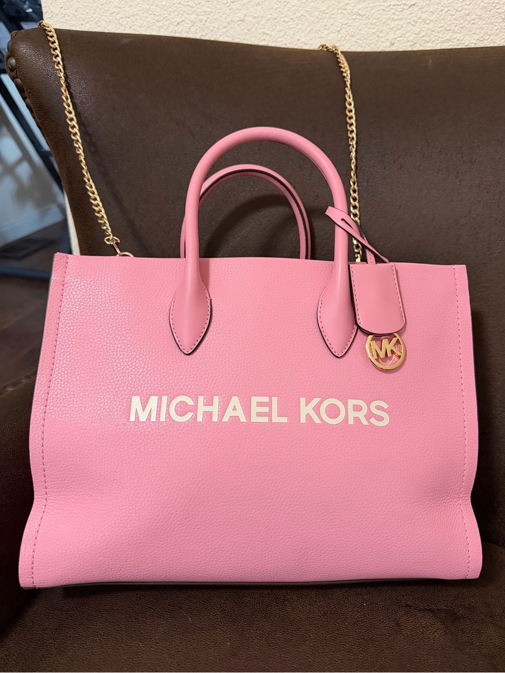 Michael Kors Mirella Medium Pebbled Leather Tote - NWT $558